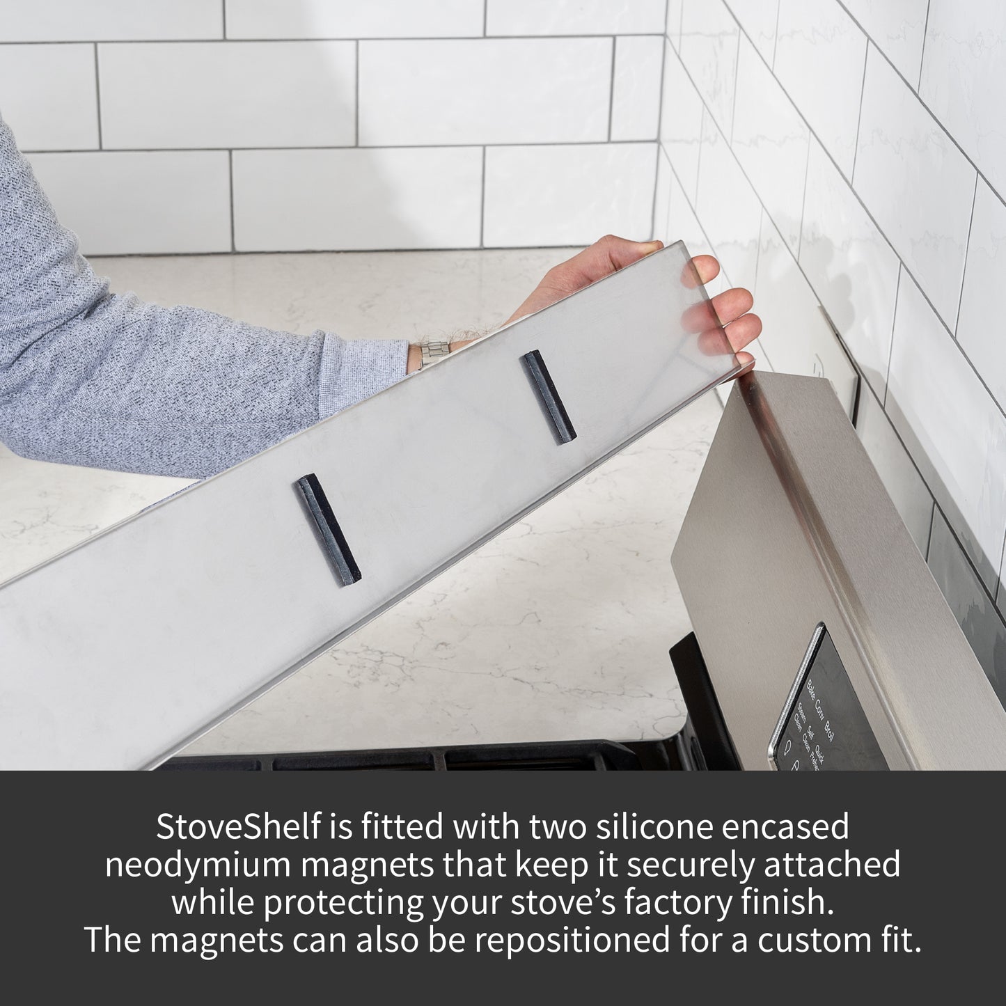 StoveShelf - Magnetic Shelf for Kitchen Stove