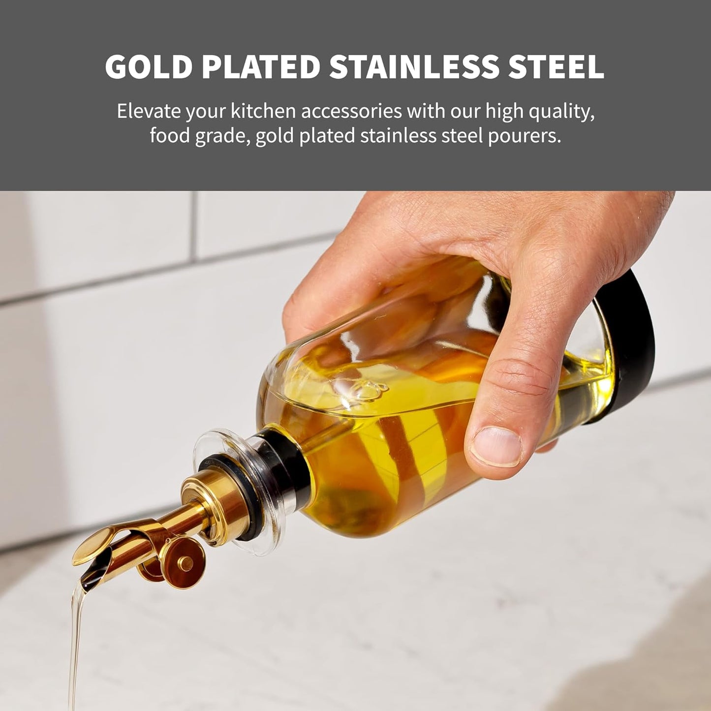 StoveShelf Oil and Vinegar Dispenser Set