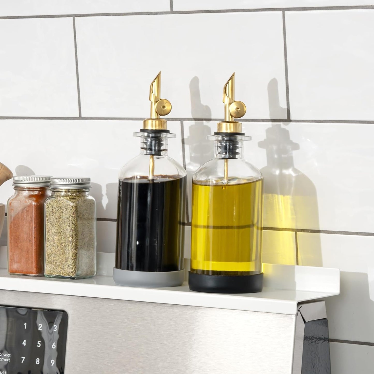 StoveShelf Oil and Vinegar Dispenser Set