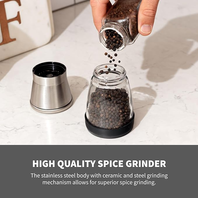 StoveShelf Salt and Pepper Grinder Set